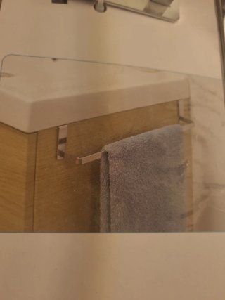 Porta asciugamani in metallo argentato