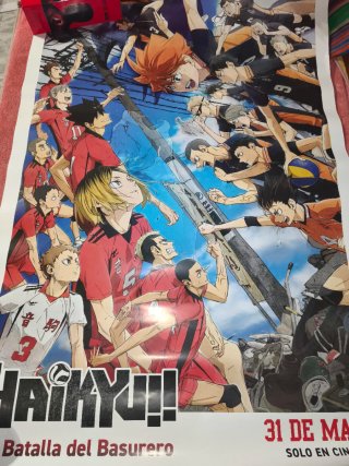 3 Pósters Anime Slam Dunk, Blue Lock, Haikyu!!