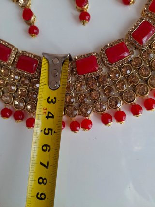 Conjunto Joyas  piedras Dorado Champagne