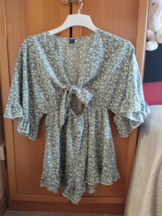 Vestido/Mono Shein Talla M Flores