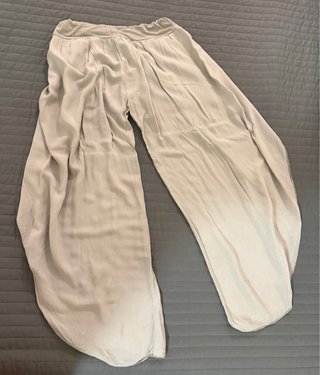 Set 3 pantaloni estivi beige e neri