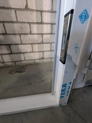 Puerta entrada PVC blanco Veka