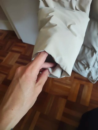 Abrigo largo Zara beige