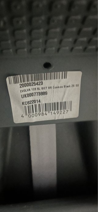 Silla de coche Britax Römer EVOLVA 1-2-3 SL  Negra