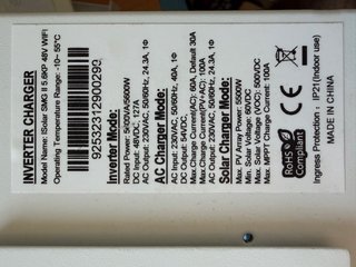 Inversor Solar Híbrido Easun 5.6 kVA 48V