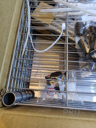 Scaffale metallico a 5 livelli per cucina