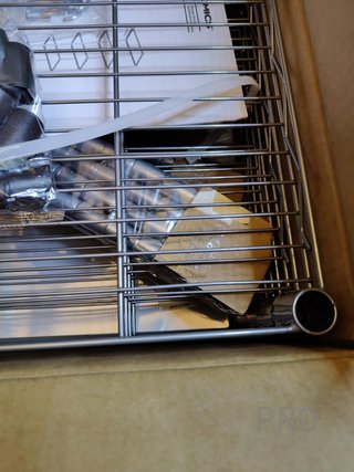 Scaffale metallico a 5 livelli per cucina