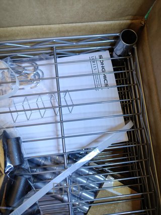 Scaffale metallico a 5 livelli per cucina