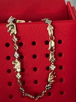 Pulsera 3 Oros Elefantes