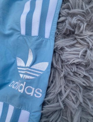 Pantalones Paracaídas Adidas Vintage Azules