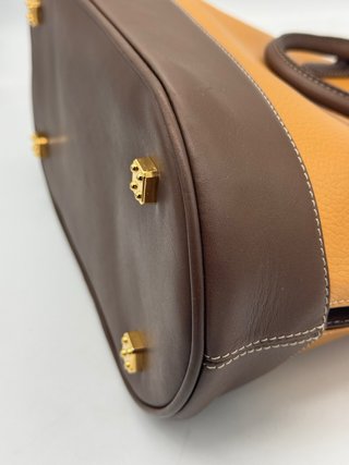 Bolso Loewe Piel Marrón y Dorado