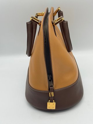 Bolso Loewe Piel Marrón y Dorado