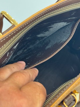 Bolso Loewe Piel Marrón y Dorado