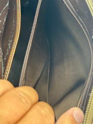 Bolso Loewe Piel Marrón y Dorado