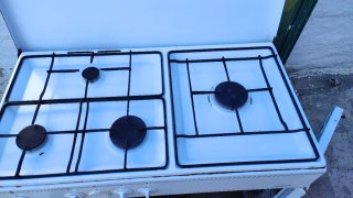 Cocina horno gas butano con porta botellas