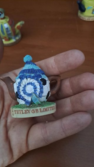 Lotto 3 Mini Teiere Tetley Tea Folk Collezione