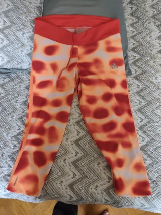 Adidas Mallas Cortas Estampadas Naranja/Rojo