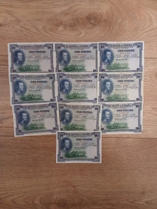 90 Billetes Españoles Antiguos