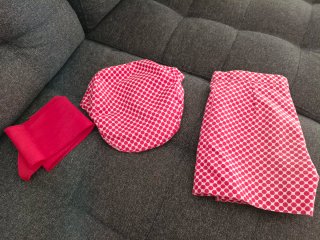 Traje Gitano Flamenco Rojo Lunares