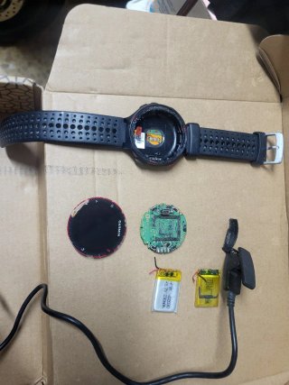 Reloj Garmin Forerunner 235 Desmontado