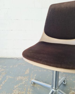 Silla estilo Charles & Ray Eames. Vintage, 70s.