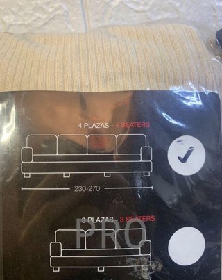 Eiffel Textile Funda de Sofa Elastica Lavable Lisa