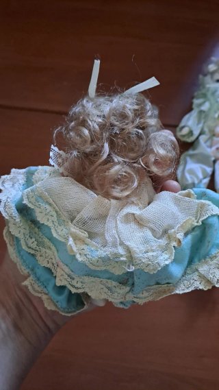 Coppia Bambole Porcellana Capodimonte Vintage