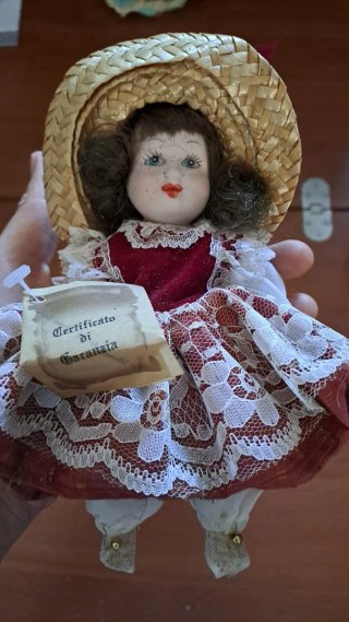 Coppia Bambole Porcellana Capodimonte Vintage