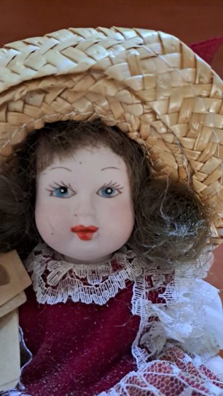 Coppia Bambole Porcellana Capodimonte Vintage