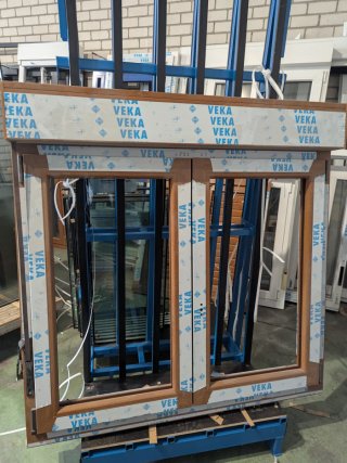 Ventana Monoblock PVC embero de 2 hojas