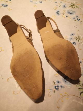 Zapatos Salón Destalonados Argenta Dorados