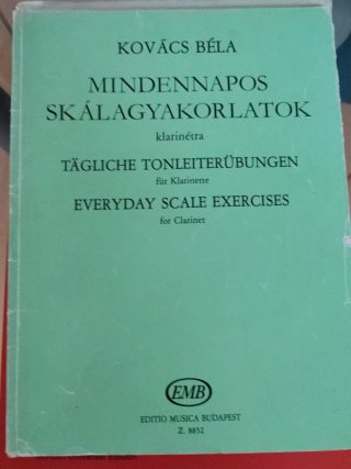Libro de ejercicios de escala para clarinete