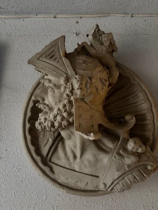 Busto romano de yeso