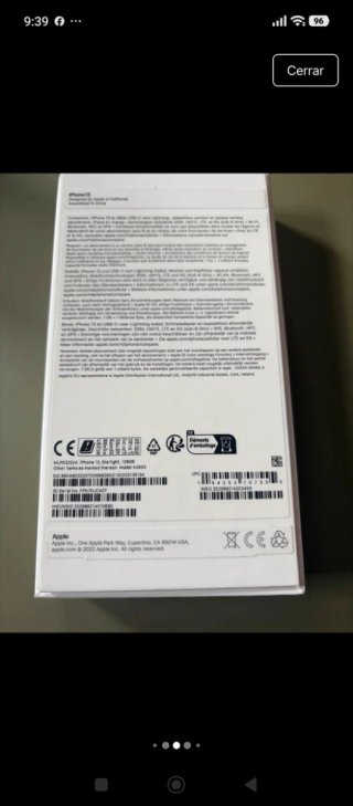 iPhone 13 128GB Blanco 85%
