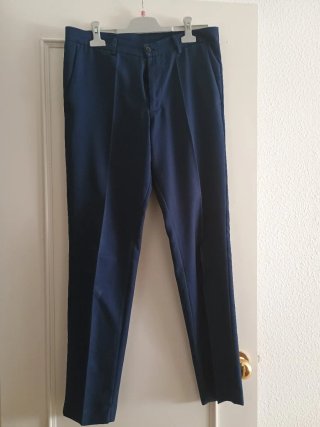 Traje de chaqueta azul caballero