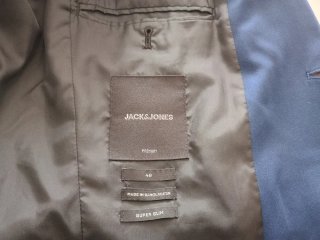 Traje de chaqueta azul caballero