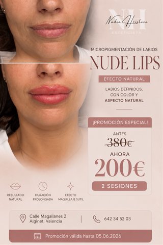 Micropigmentación Labios Nude Lips 2 Sesiones