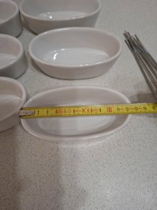Set fonduta arancione con ciotoline