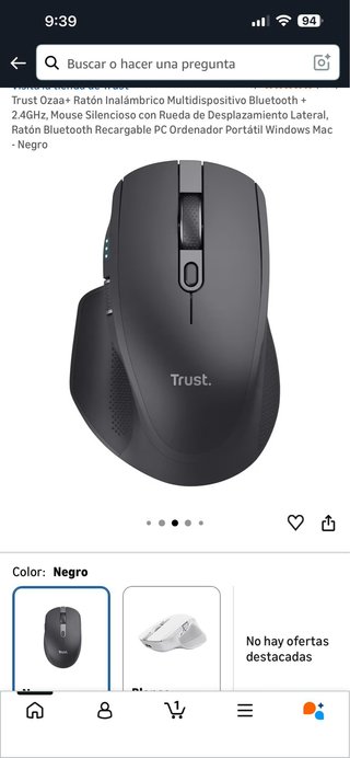 Ratón Inalámbrico Trust Ozaa+ Bluetooth/2.4GHz