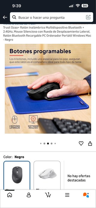Ratón Inalámbrico Trust Ozaa+ Bluetooth/2.4GHz