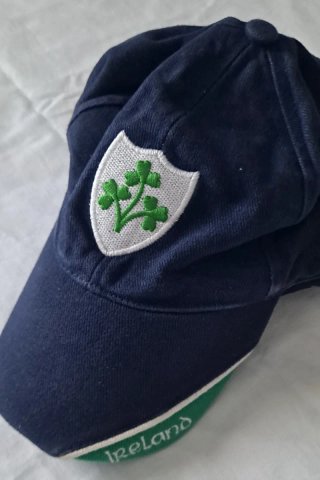 Gorra/Visera  Irlandesa Escudo Trébol Azul