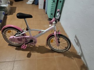 Bici B-Twin Rosa Niña 16