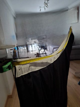 Cortinas de terciopelo negro