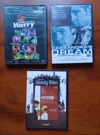 LOTE 9 PELÍCULAS WOODY ALLEN. DVD.