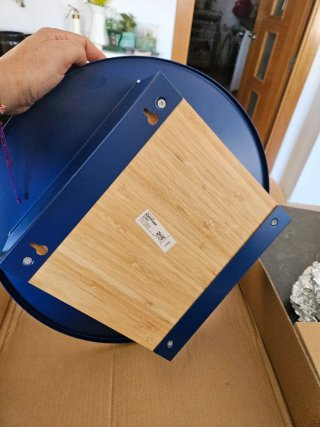 3 Estantes JONSTORP azul/bambú 40cm