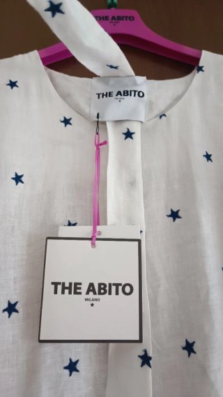 THE ABITO Vestito bianco a stelle