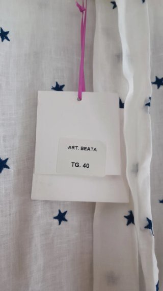 THE ABITO Vestito bianco a stelle