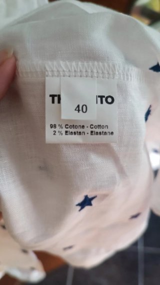 THE ABITO Vestito bianco a stelle