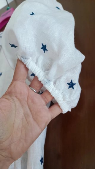 THE ABITO Vestito bianco a stelle