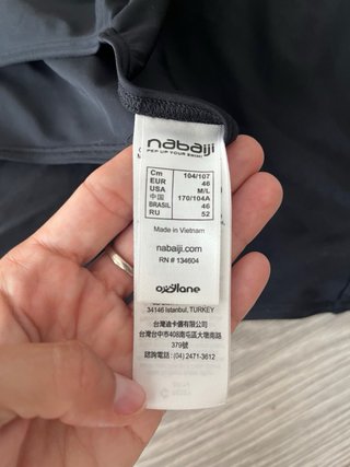 Bañador premamá Nabaiji negro talla M/L